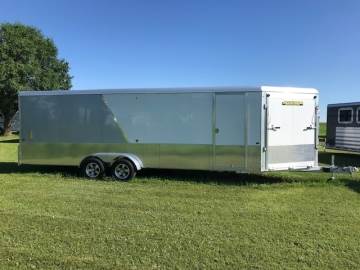 2019 ALUMA AE722TAVSP ENCLOSED SNOWMOBILE TRAILER