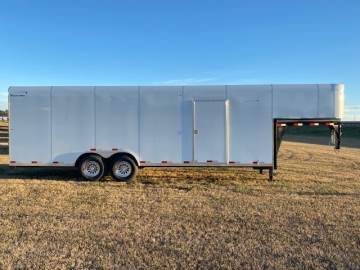 2022 SHARP 101"X24FT GOOSENECK ENCLOSED TRAILER