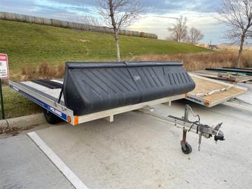2001 FLO INTERNATIONAL 8X10 TILT/SALT SHIELD TRAILER