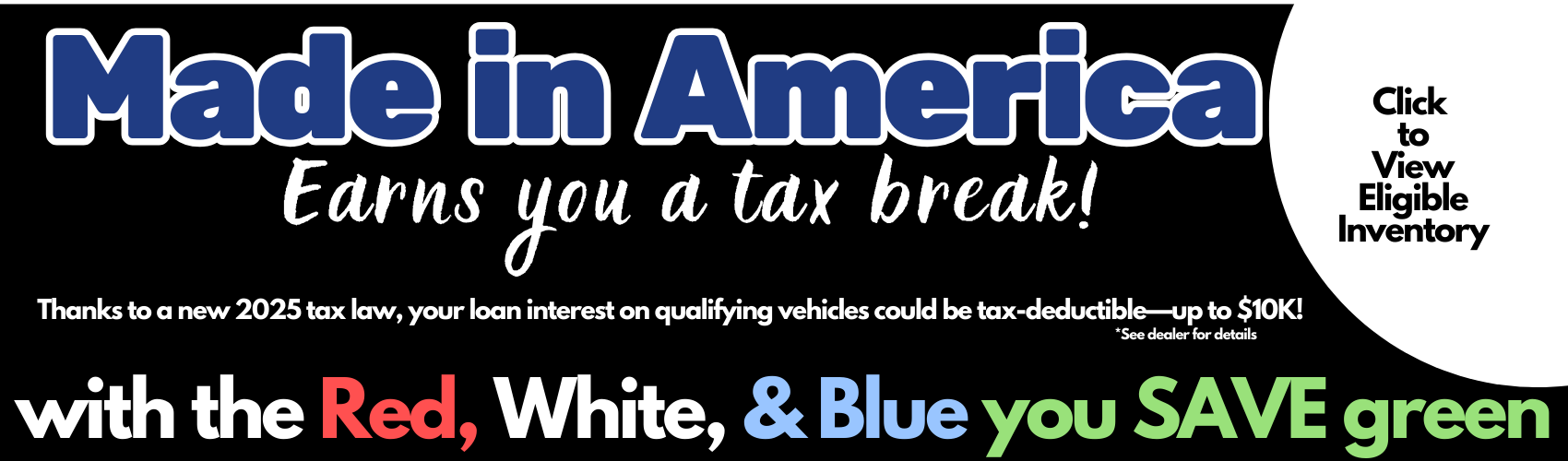Big Beautiful Bill Eligible Vehicles