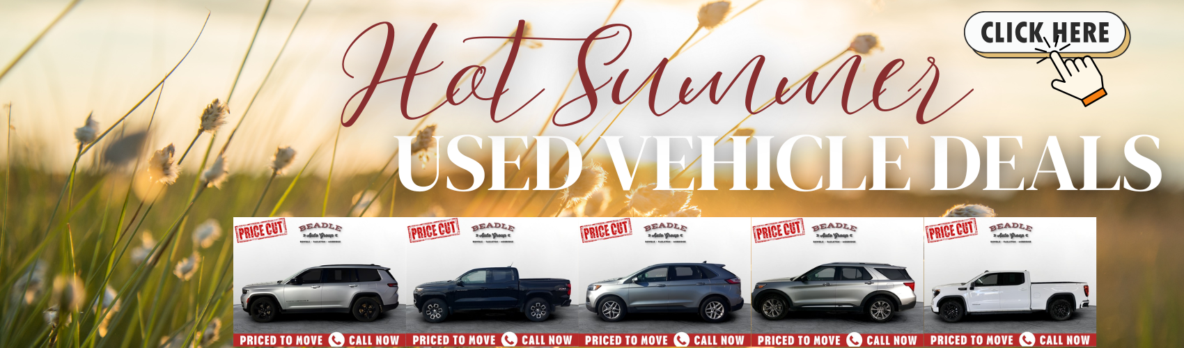 Hot Summer Used Vehicle Deals