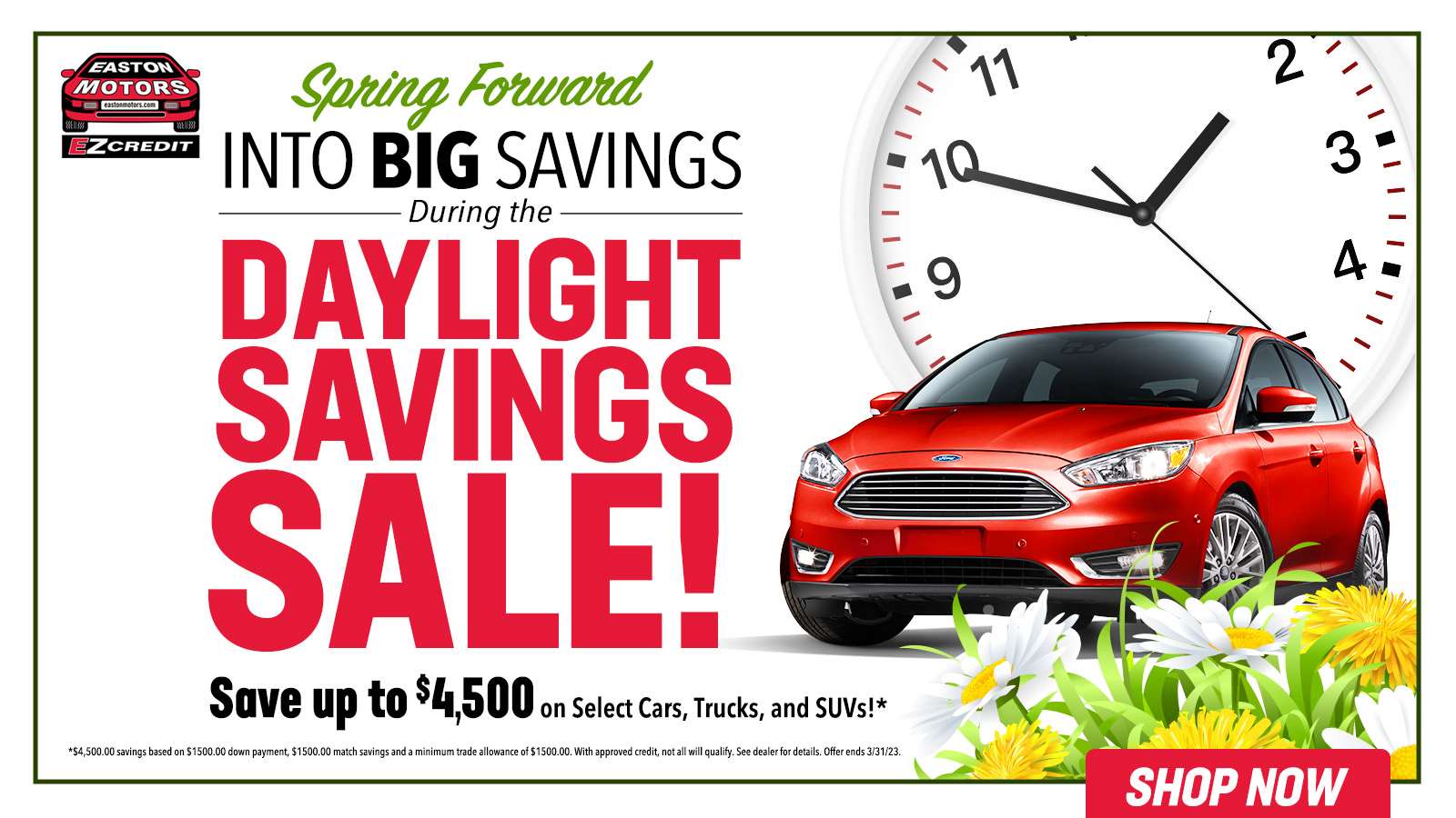 Daylight Savings Sales