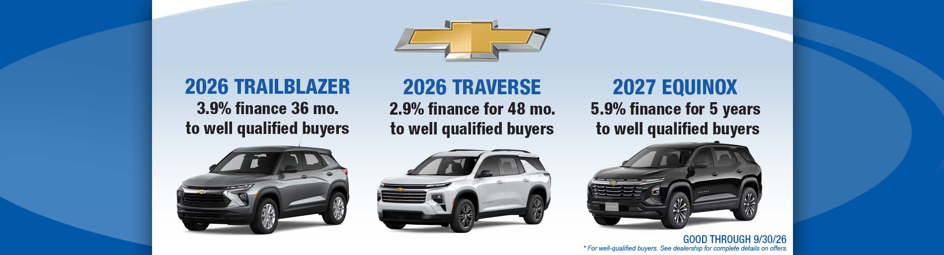 Chevy Deals Sept 2026