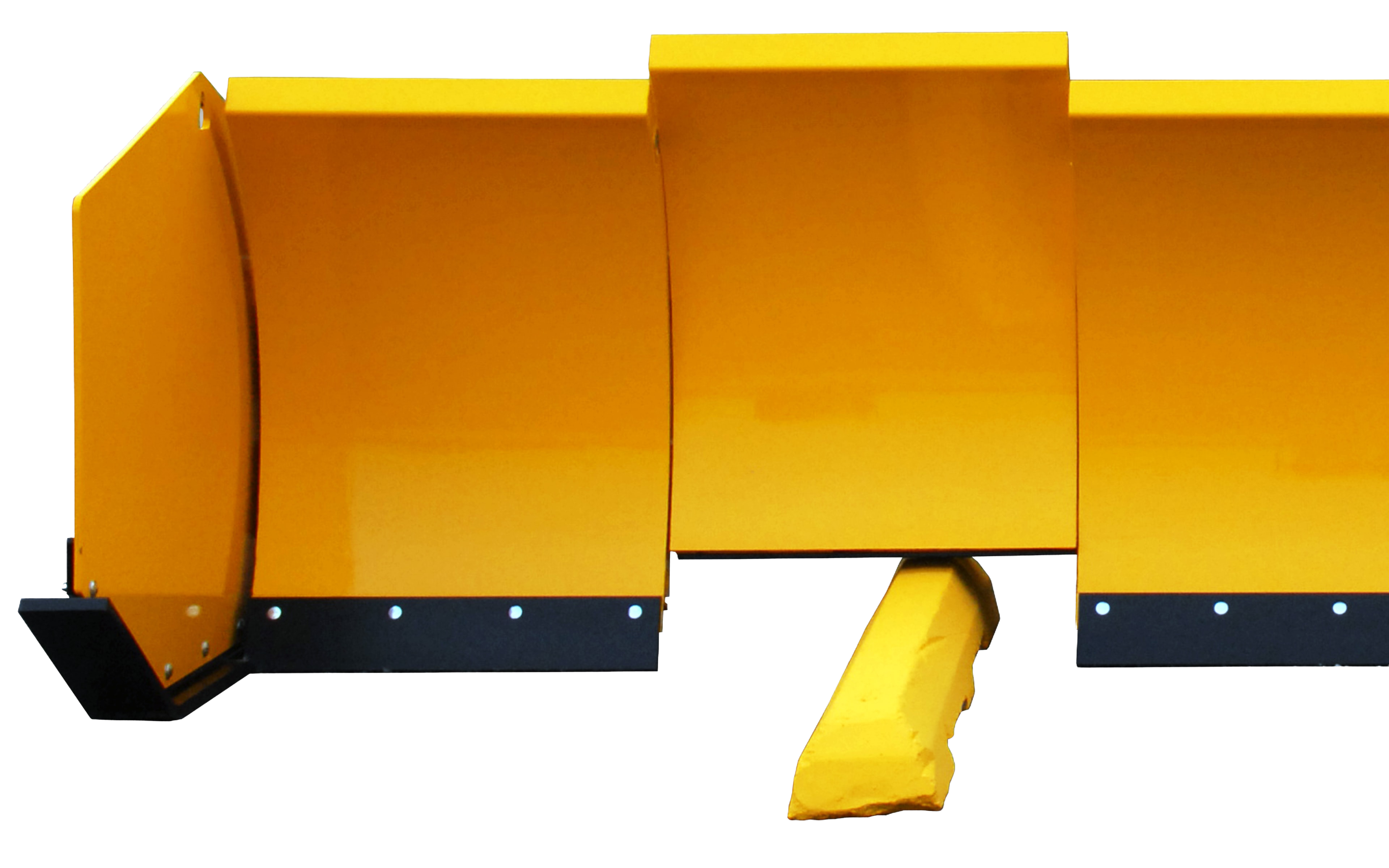 Arctic sectional moldboard tripping over an obstacle