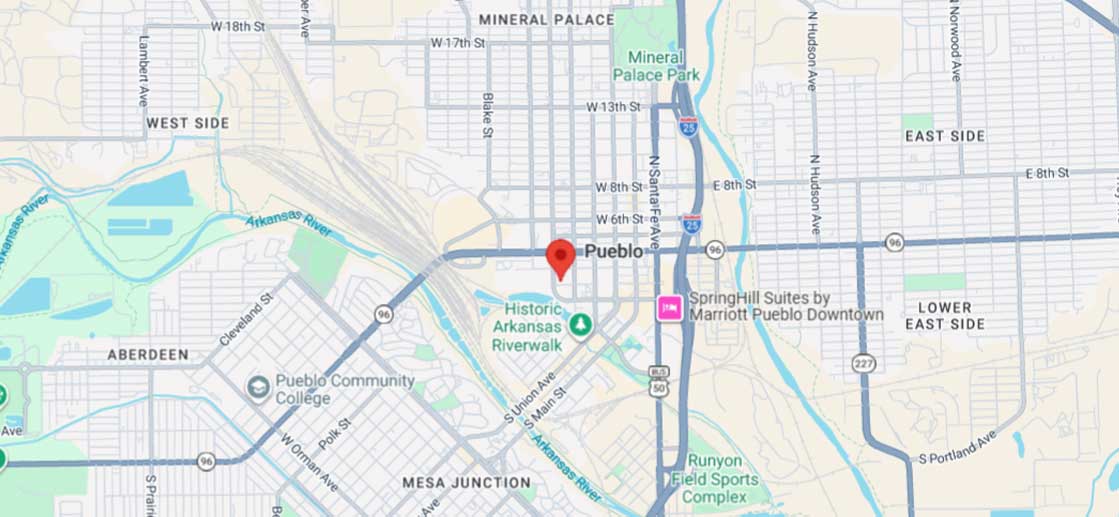 Map of Pueblo Brake & Clutch