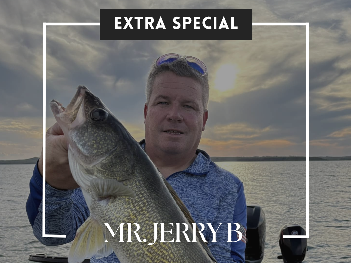 Jerry Beadle holding a walleye â€” Extra Special