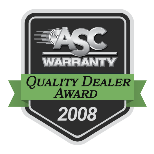 ASC Warranty Quality Dealer Award
