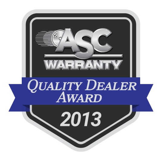 ASC Warranty Quality Dealer Award