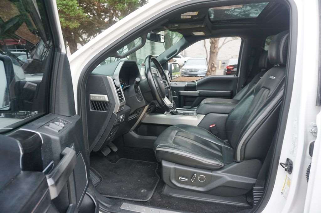 Interior of used 2018 Ford F-150 showing front cabin at Driver's Way