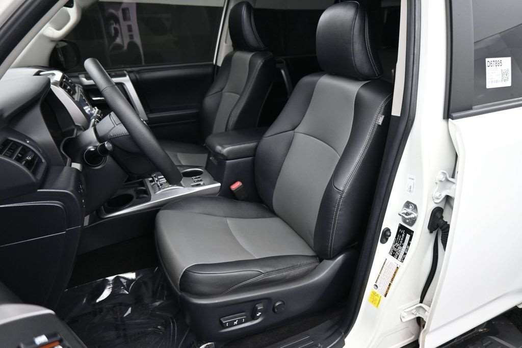 Front seats of a used 2022 Toyota 4Runner TRD