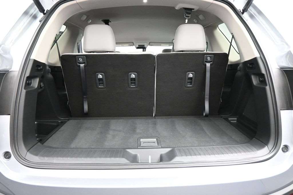 Cargo space behind the third row of a used 2023 Honda Pilot