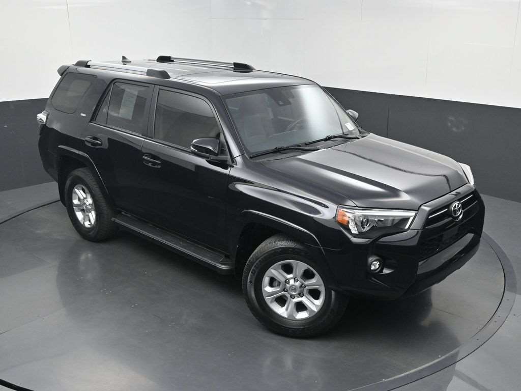 Used 2023 Toyota 4Runner front three-quarter view showing the body-on-frame stance