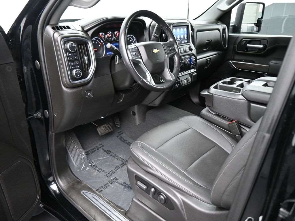 Interior of used Chevrolet Silverado 2500HD showing front cabin at Driver's Way
