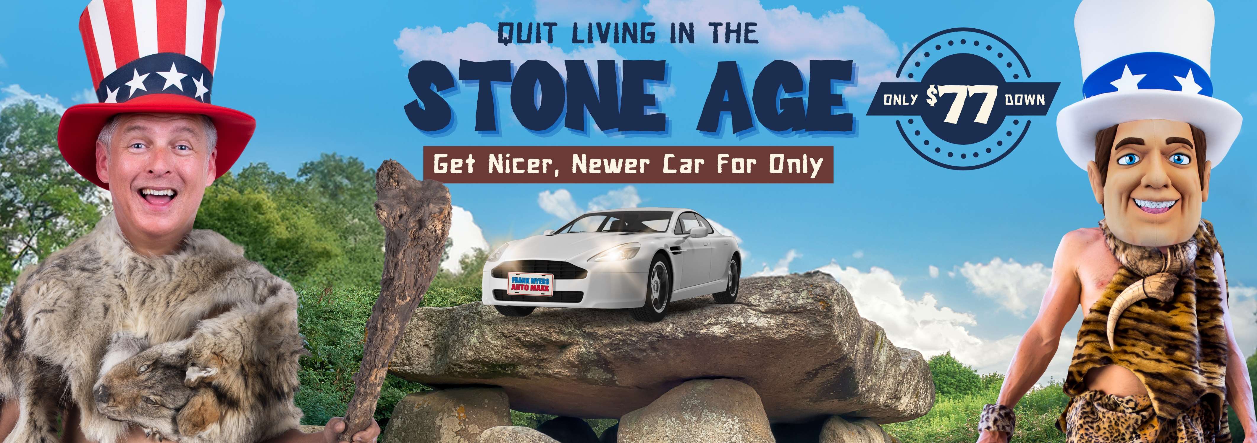 Quit Living In The Stone Age | Frank Myers | Used Car Specials