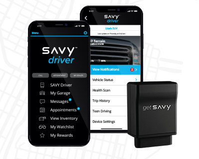 SAVY Driver Product - Mobile App with ODB unit.