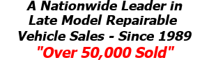 A Nationwide Leader in Repairable Vehicle Sales
