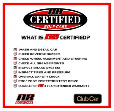 NB Certified Golf Cars Checklist