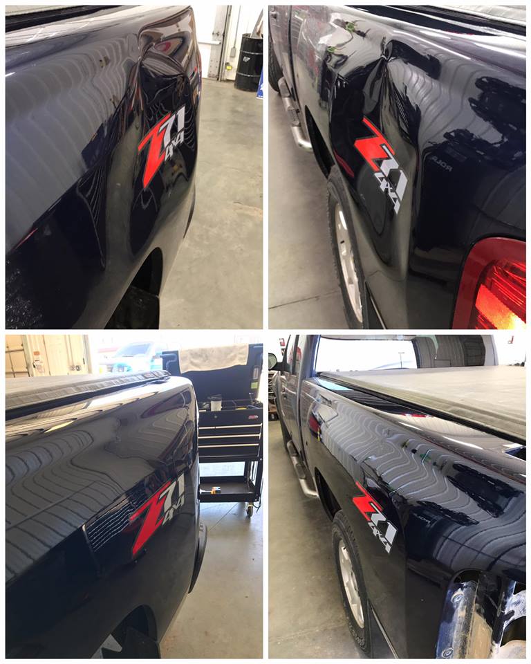 dent repair before and after