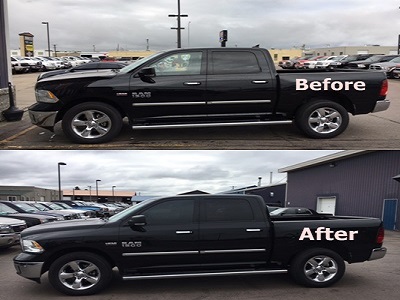 Tinting before and after