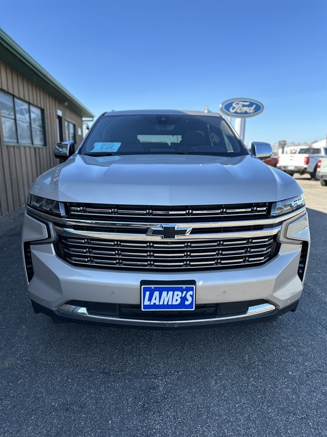 Used 2021 Chevrolet Tahoe Premier with VIN 1GNSKSKD0MR340191 for sale in Gettysburg, SD