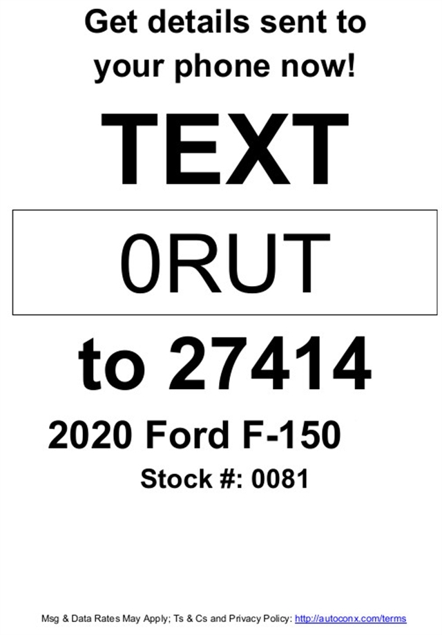 Stock# 0081 NEW 2020 Ford F-150 | Groton, South Dakota 57445 | Groton Ford