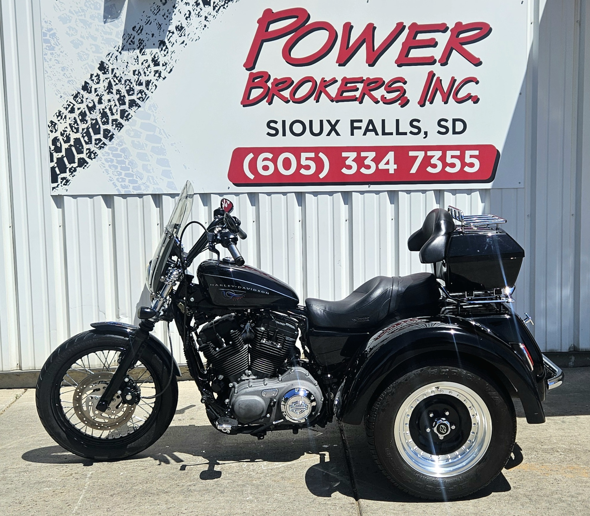 Stock H20534 USED 2009 HARLEY DAVIDSON SPORTSTER 1200 W TRIKE KIT Sioux Falls South Dakota 57107 Power Brokers Inc