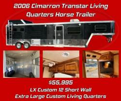 2006 CIMARRON TRANSTAR LIVING QUARTERS HORSE