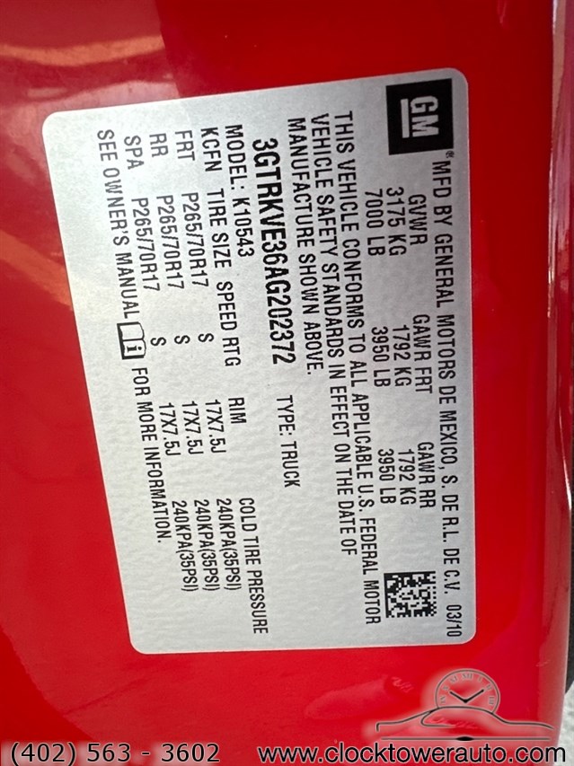 Stock 202372 USED 2010 GMC Sierra 1500 Used Vehicles in Columbus NE