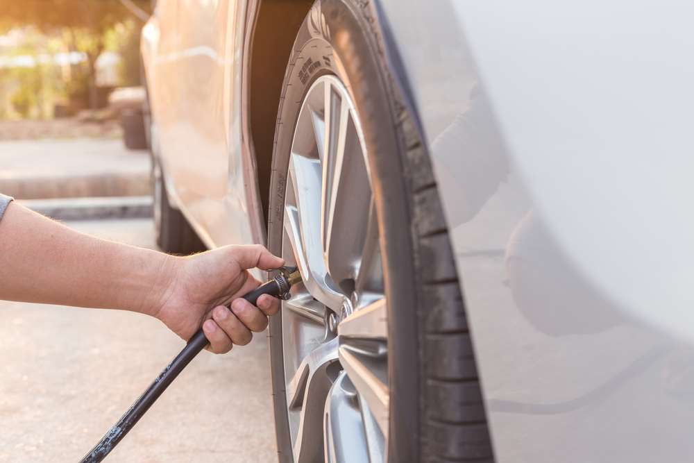 Filling tires with air