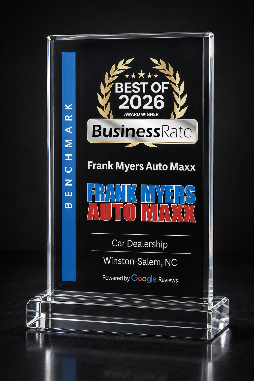BusinessRate Award Frank Myers Auto