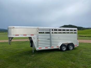 2017 Exiss 7X16 Stock Trailer