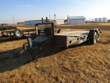 2013 RICE 7X20 BUMPER PULL TILT DECK