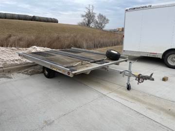2001 BEAR TRACK 8X10 2 PLACE SLED TRAILER